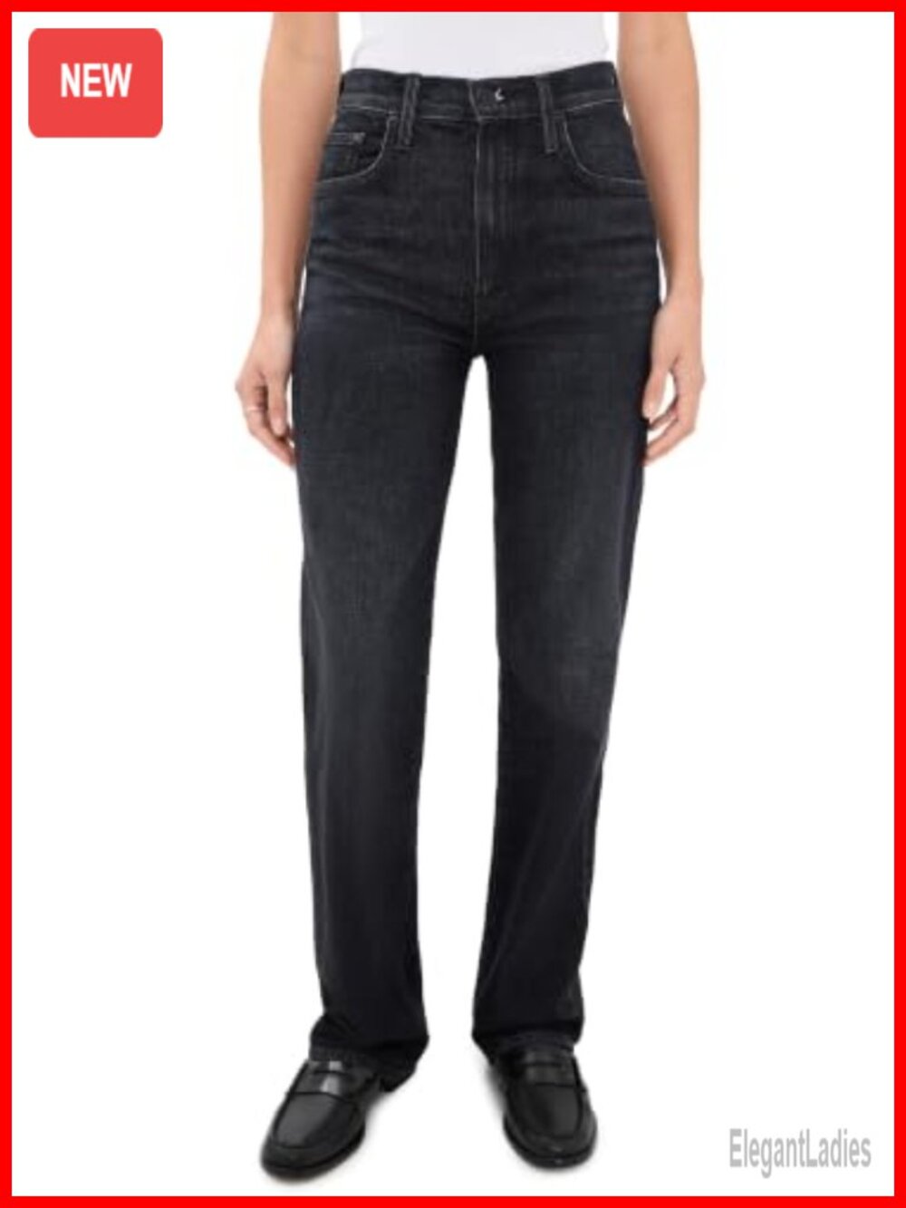 Mother The Rambler Zip Sneak High Rise Jeans Mid Weight Low Stretch Denim